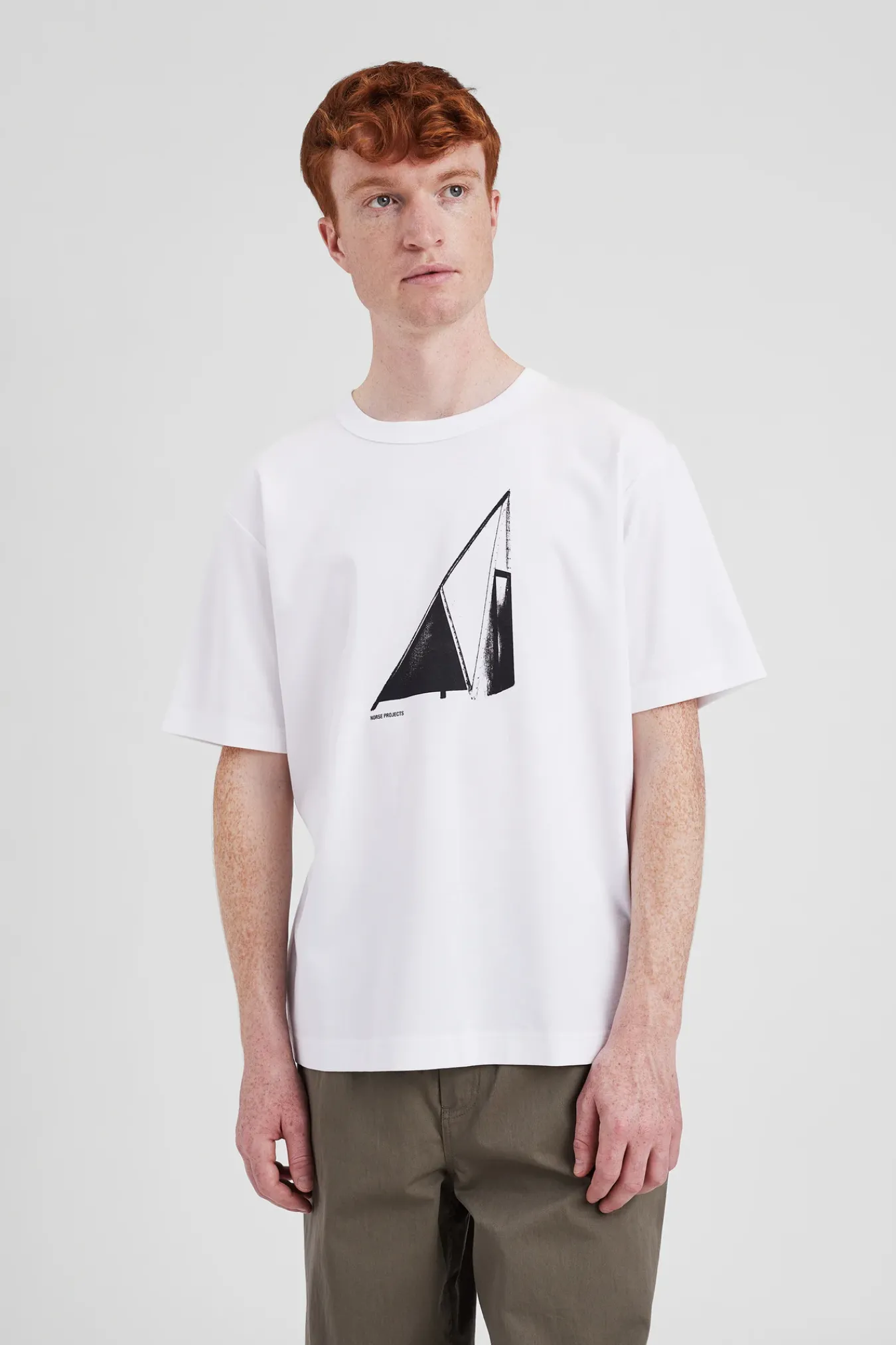 T-SHIRTS^Norse Projects Holger Organic Interlock Hide Print T-Shirt White