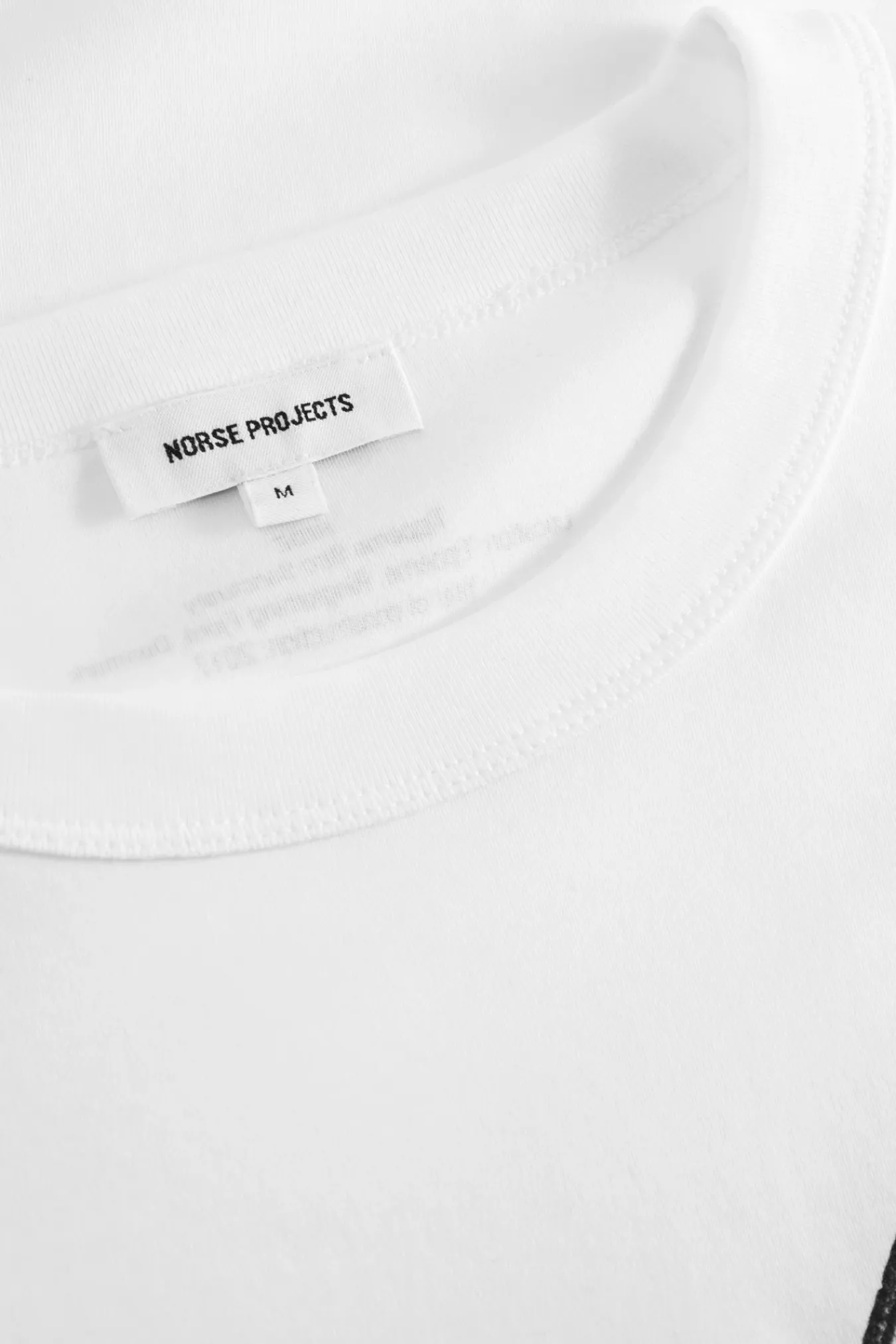 T-SHIRTS^Norse Projects Holger Organic Interlock Hide Print T-Shirt White