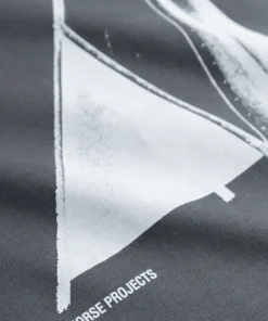 T-SHIRTS^Norse Projects Holger Organic Interlock Hide Print T-Shirt Battleship Grey