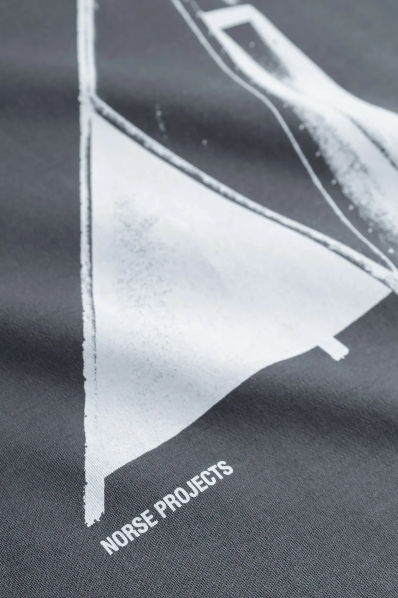 T-SHIRTS^Norse Projects Holger Organic Interlock Hide Print T-Shirt Battleship Grey