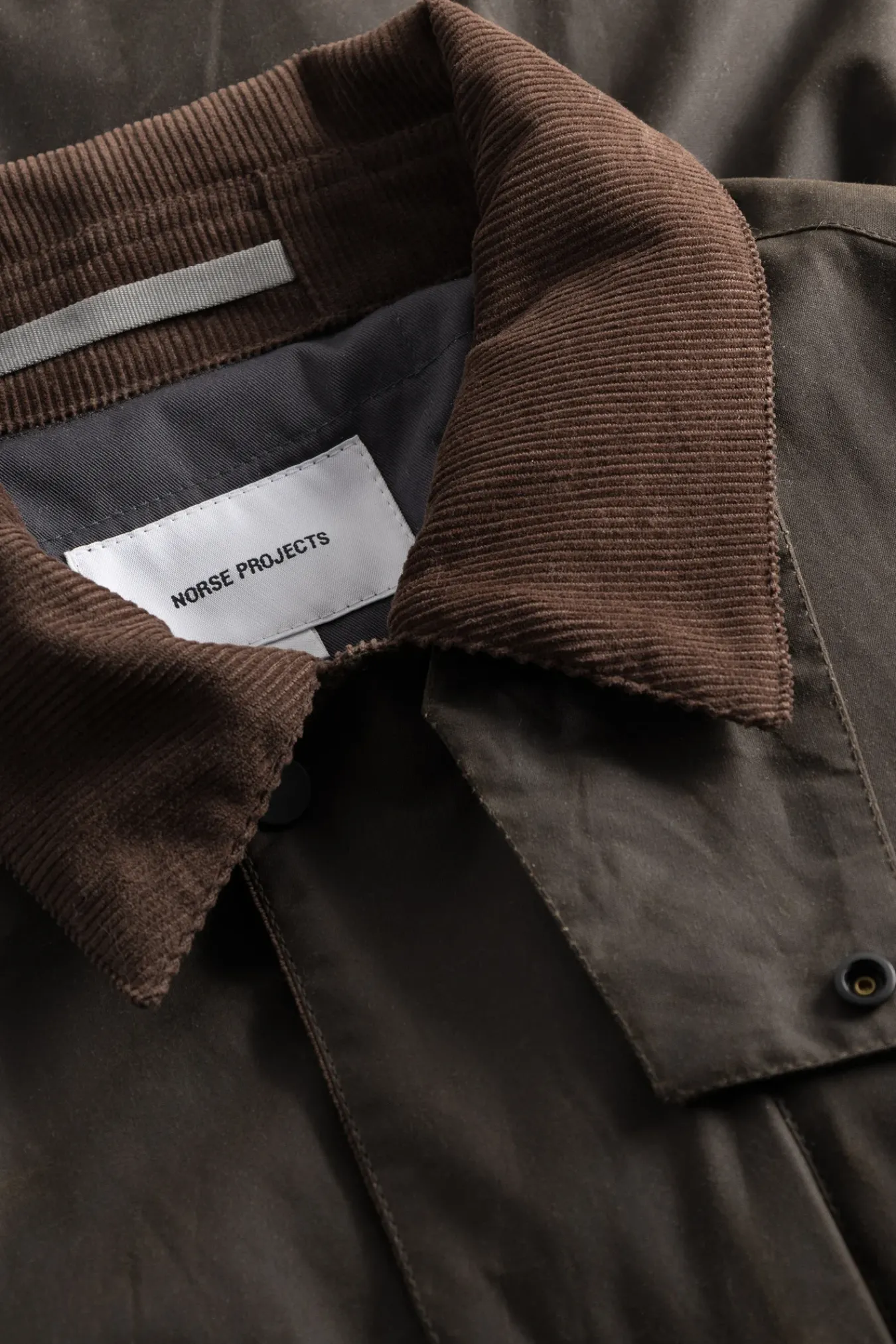 OUTERWEAR^Norse Projects Holmen Wax Fishing Jacket Beech Green