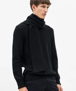 ACCESSORIES^Norse Projects Jannik Merino Rib Scarf Black