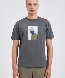 T-SHIRTS^Norse Projects Johannes Organic Bucket Hat Print T-shirt Magnet Grey
