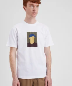 T-SHIRTS^Norse Projects Johannes Organic Cap Print T-shirt White