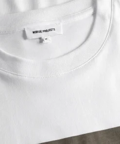 T-SHIRTS^Norse Projects Johannes Organic Cap Print T-shirt White