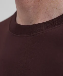 T-SHIRTS^Norse Projects Johannes Organic NORSE Logo T-shirt Wine Red