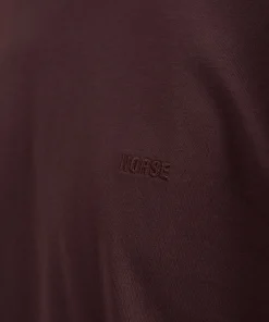 T-SHIRTS^Norse Projects Johannes Organic NORSE Logo T-shirt Wine Red