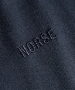 T-SHIRTS^Norse Projects Johannes Organic NORSE Logo T-shirt Dark Navy