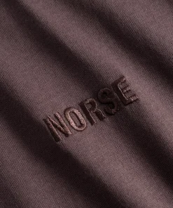 T-SHIRTS^Norse Projects Johannes Organic NORSE Logo T-shirt Wine Red