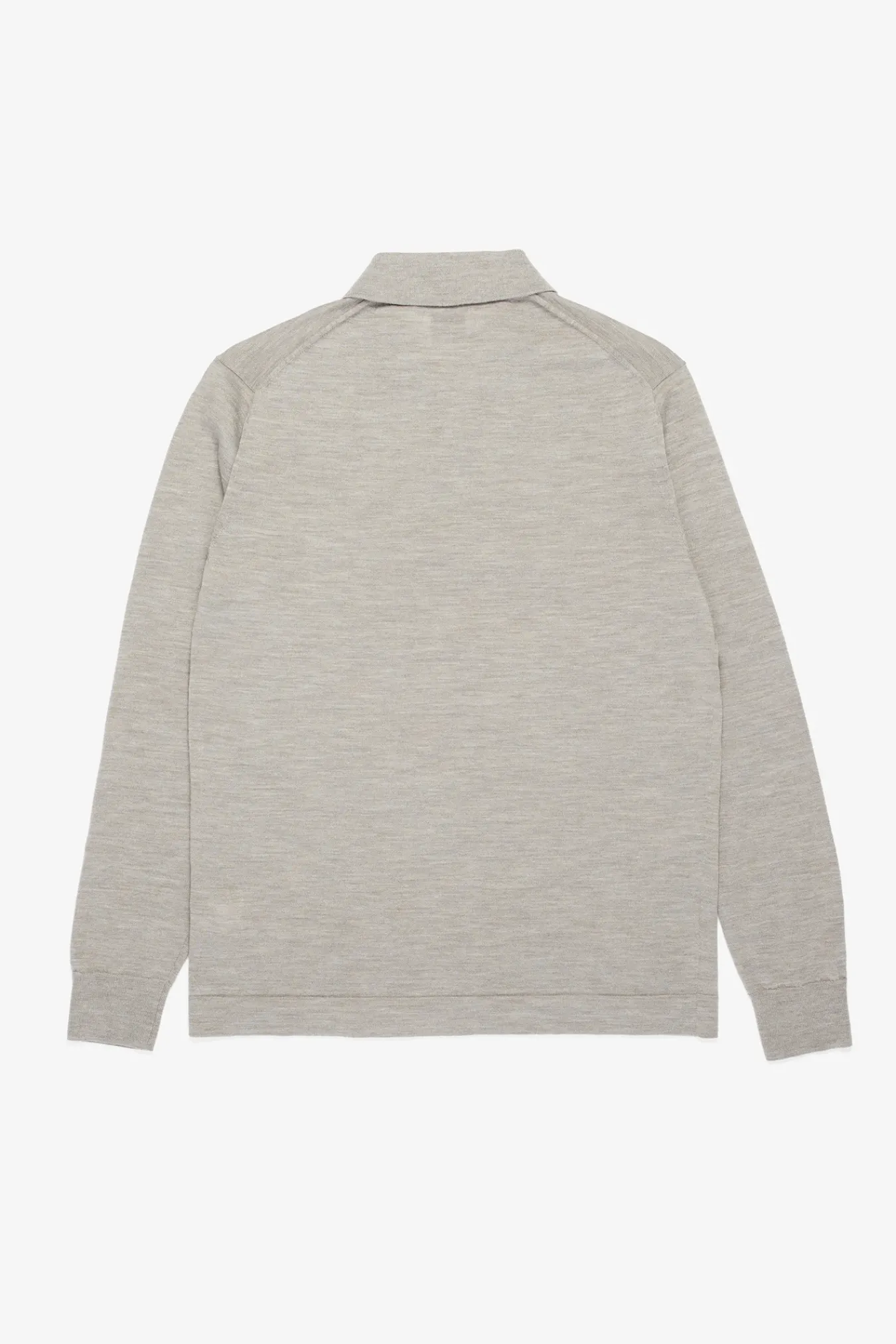 KNITWEAR^Norse Projects Jon Tech Merino LS Polo Sand