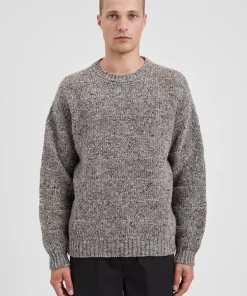 KNITWEAR^Norse Projects Jonas Donegal Diamond Sweater Grey Melange