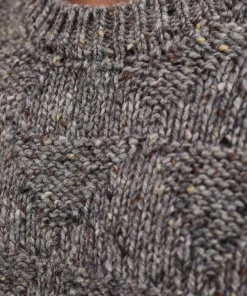 KNITWEAR^Norse Projects Jonas Donegal Diamond Sweater Grey Melange