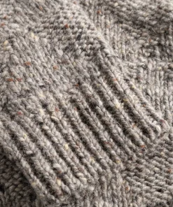 KNITWEAR^Norse Projects Jonas Donegal Diamond Sweater Grey Melange