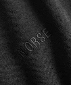 SWEATSHIRTS^Norse Projects Ketel Relaxed Organic NORSE Logo Half Zip Black