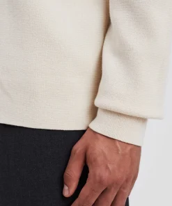 KNITWEAR^Norse Projects Kian Merino Cotton Milano Polo Enamel White
