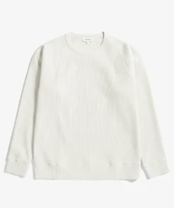 SWEATSHIRTS^Norse Projects Kristian Relaxed Tech Waffle Sweater Lucid White