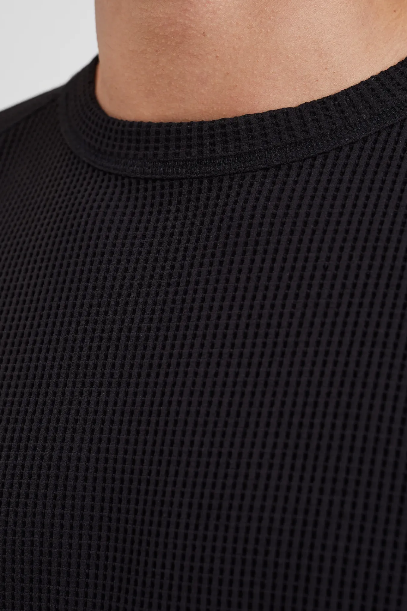 SWEATSHIRTS^Norse Projects Kristian Relaxed Tech Waffle Sweater Black