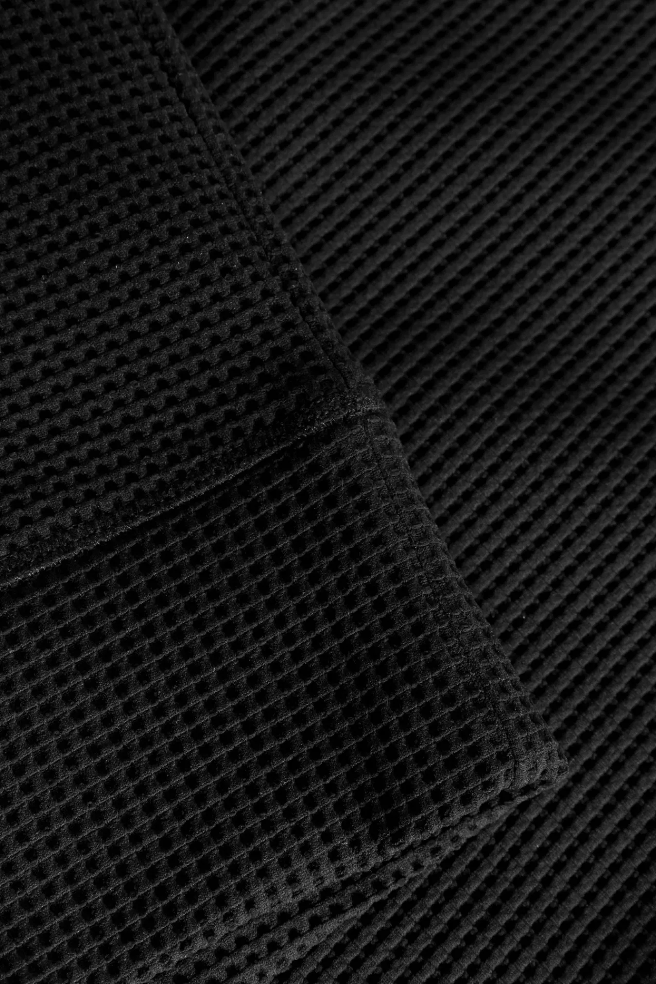 SWEATSHIRTS^Norse Projects Kristian Relaxed Tech Waffle Sweater Black