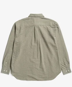 SHIRTING^Norse Projects Mo Oversized Striped Shirt Clay