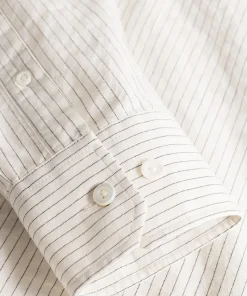 SHIRTING^Norse Projects Mo Oversized Striped Shirt Ecru