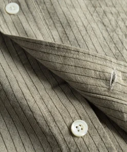 SHIRTING^Norse Projects Mo Oversized Striped Shirt Clay