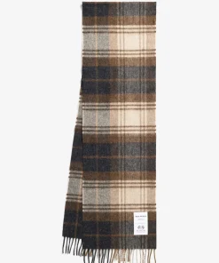 ACCESSORIES^Norse Projects Moon Checked Merino Lambswool Scarf Taupe