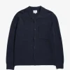 KNITWEAR^Norse Projects Nicolai Merino Cotton Milano Jacket Dark Navy
