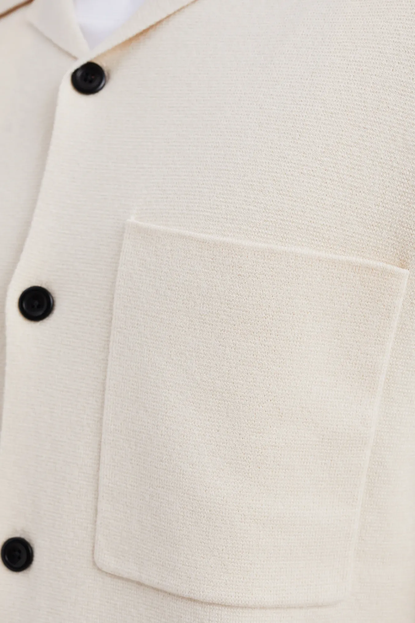 KNITWEAR^Norse Projects Nicolai Merino Cotton Milano Jacket Enamel White