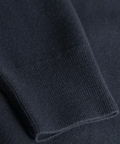 KNITWEAR^Norse Projects Nicolai Merino Cotton Milano Jacket Dark Navy