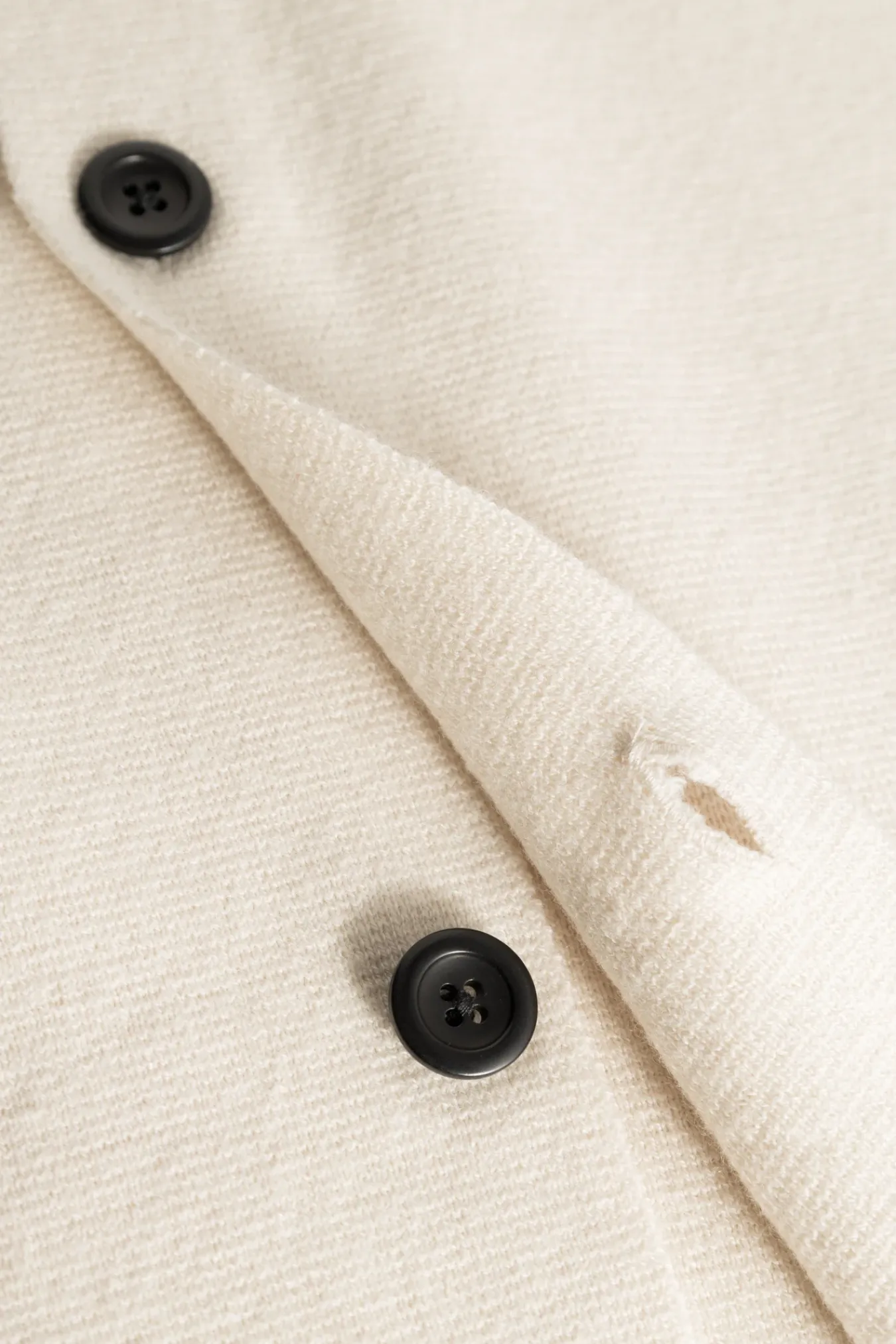 KNITWEAR^Norse Projects Nicolai Merino Cotton Milano Jacket Enamel White