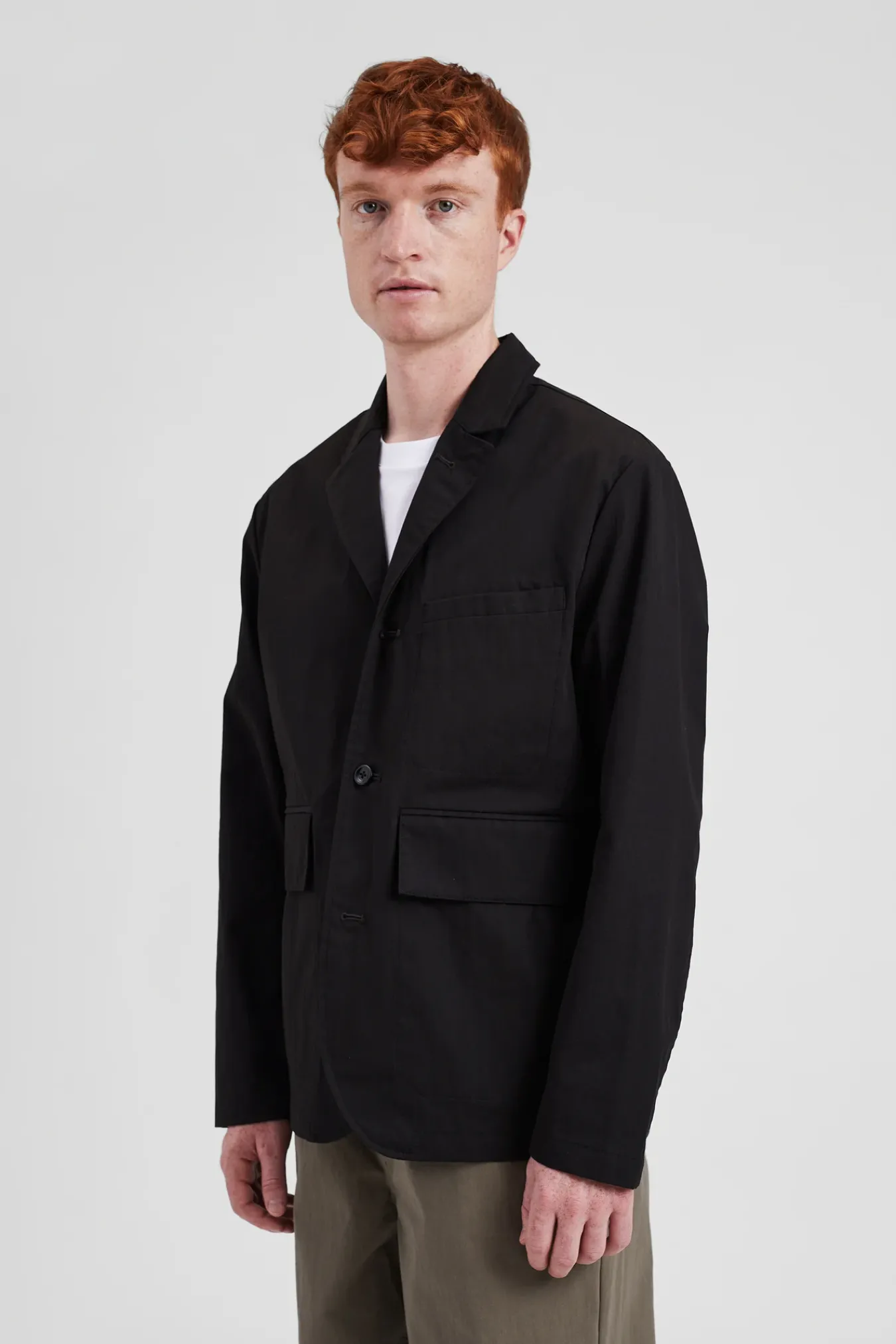 OVERSHIRTS | OUTERWEAR^Norse Projects Nilas Fine Broken Twill Work Jacket Black