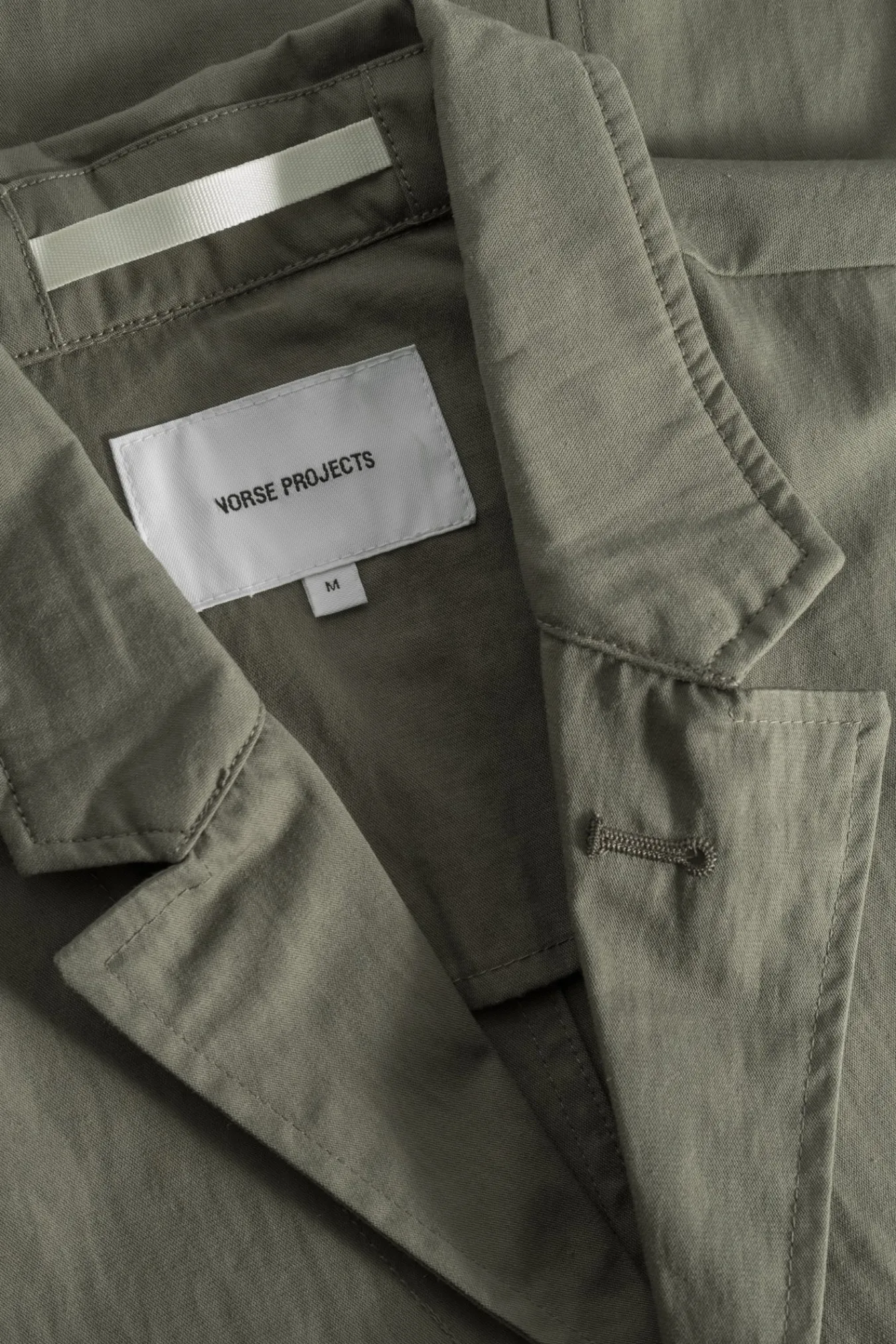 OVERSHIRTS | OUTERWEAR^Norse Projects Nilas Fine Broken Twill Work Jacket Sediment Green