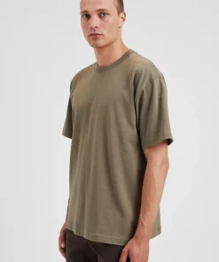 T-SHIRTS^Norse Projects Norse Standard Heavy Loose T-shirt Sediment Green