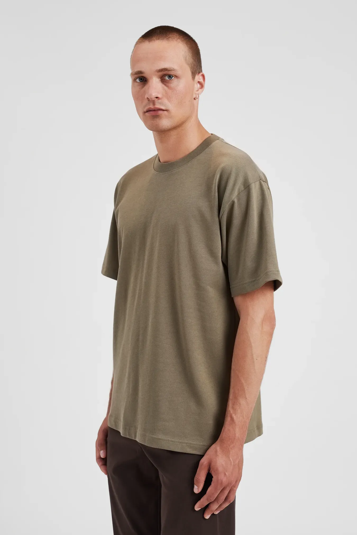 T-SHIRTS^Norse Projects Norse Standard Heavy Loose T-shirt Sediment Green