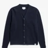 KNITWEAR^Norse Projects Norse Standard Merino Lambswool Cardigan Dark Navy