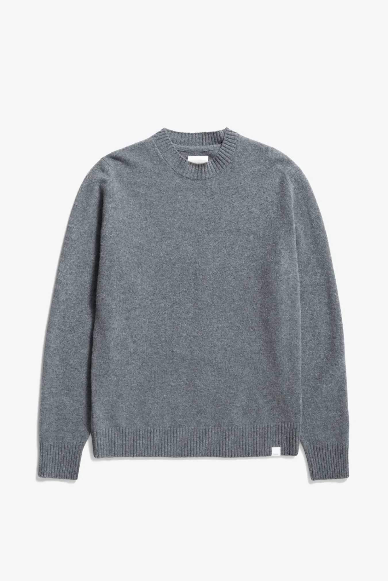 KNITWEAR^Norse Projects Norse Standard Merino Lambswool Sweater Grey Melange