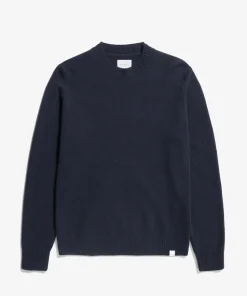 KNITWEAR^Norse Projects Norse Standard Merino Lambswool Sweater Dark Navy