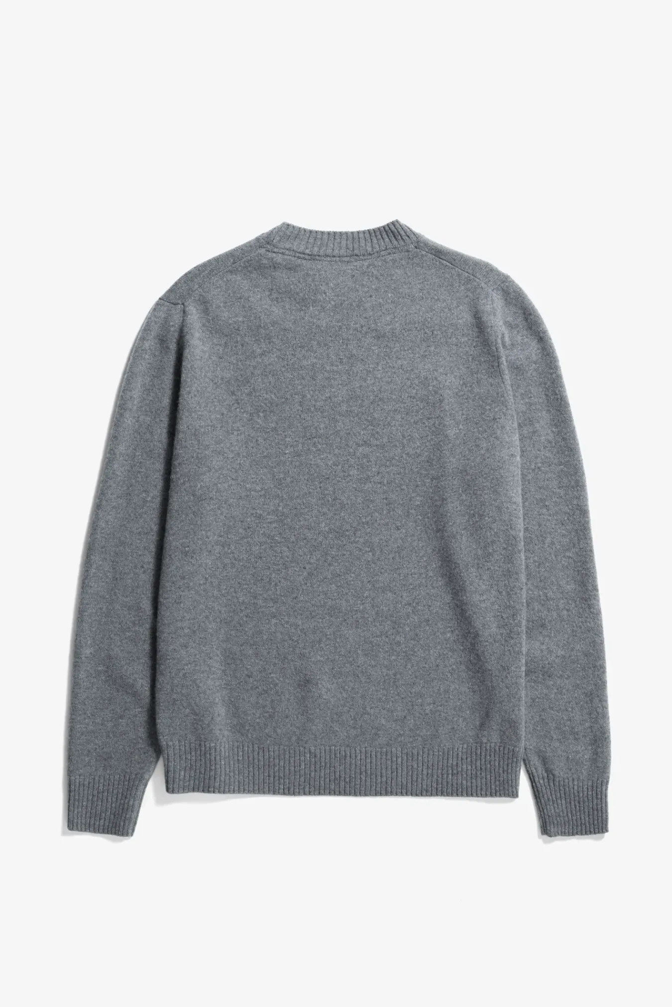 KNITWEAR^Norse Projects Norse Standard Merino Lambswool Sweater Grey Melange