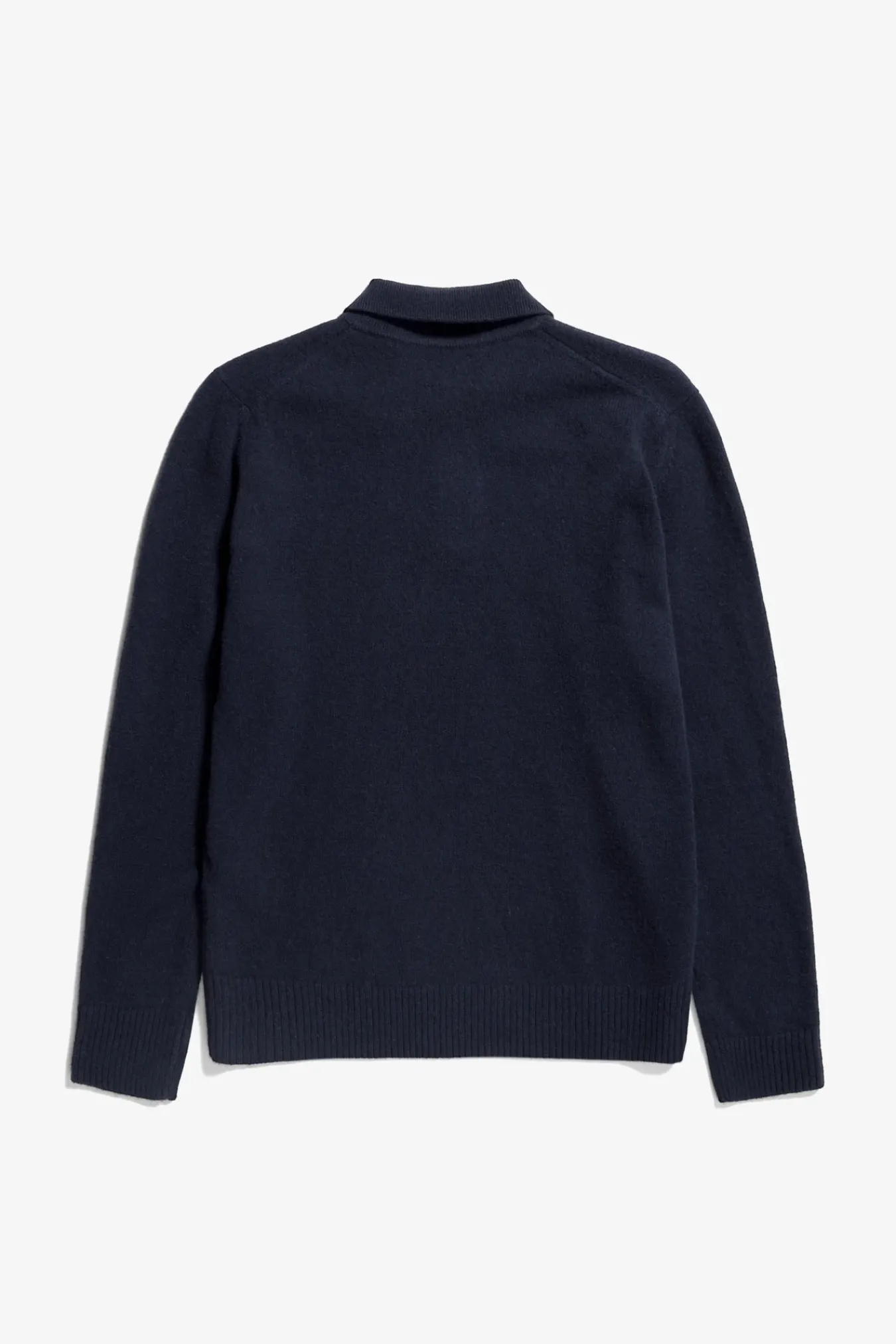 KNITWEAR^Norse Projects Norse Standard Merino Lambswool Polo Dark Navy