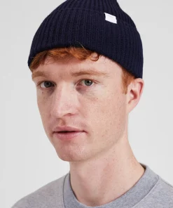 BEANIES^Norse Projects Norse Standard Merino Lambswool Beanie Dark Navy