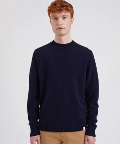 KNITWEAR^Norse Projects Norse Standard Merino Lambswool Sweater Dark Navy