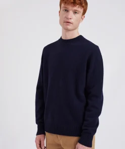 KNITWEAR^Norse Projects Norse Standard Merino Lambswool Sweater Dark Navy