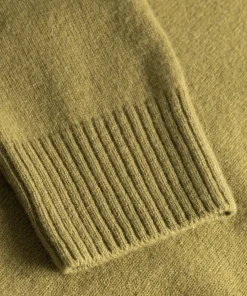 KNITWEAR^Norse Projects Norse Standard Merino Lambswool Polo Sitka Green