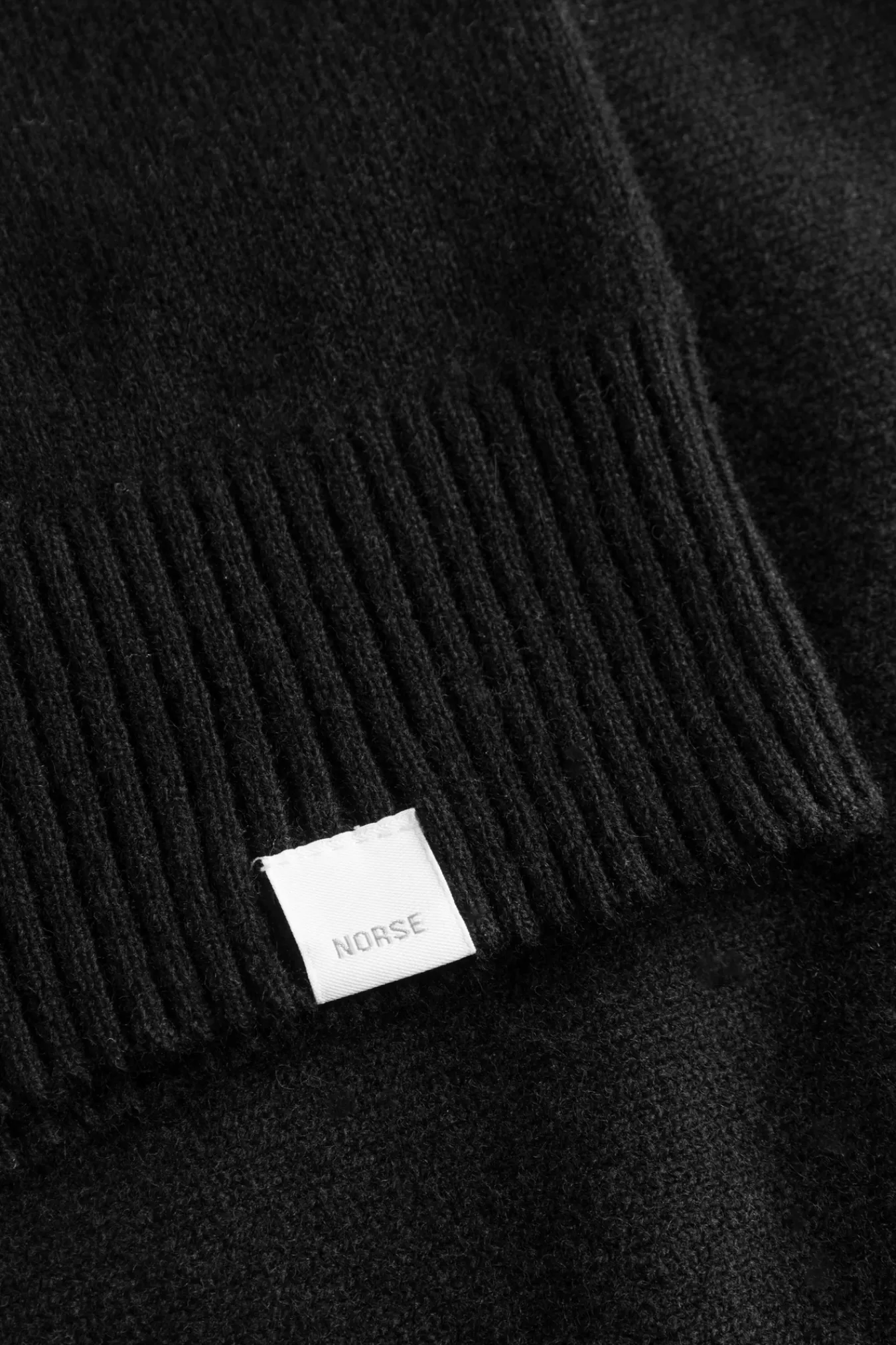 KNITWEAR^Norse Projects Norse Standard Merino Lambswool Cardigan Black