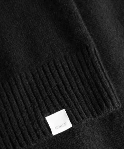 KNITWEAR^Norse Projects Norse Standard Merino Lambswool Polo Black