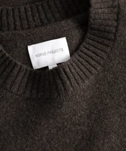 KNITWEAR^Norse Projects Norse Standard Merino Lambswool Sweater Heathland Brown