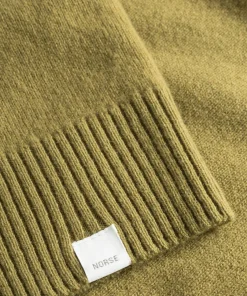 KNITWEAR^Norse Projects Norse Standard Merino Lambswool Cardigan Sitka Green