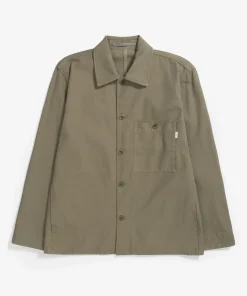 OVERSHIRTS^Norse Projects Norse Standard Twill Overshirt Sediment Green