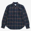 SHIRTING^Norse Projects Osvald Flannel Check Shirt Wine Red