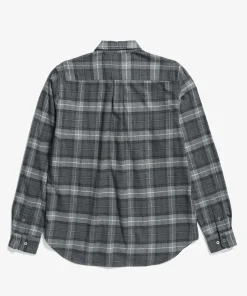 SHIRTING^Norse Projects Osvald Flannel Check Shirt Grey Melange